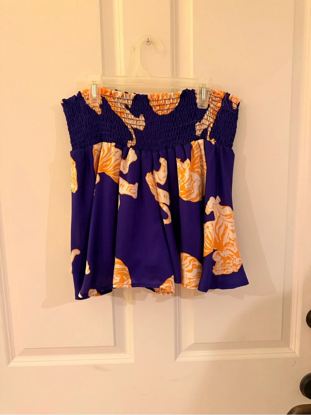 Adrienne Matching Tiger Top and Shorts Set